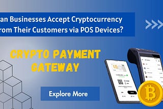 Can Businesses Use POS Devices to Accept Cryptocurrency Payments from Customers?