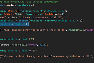 [Reverse Engineering] Beating a trial on a .net crackme