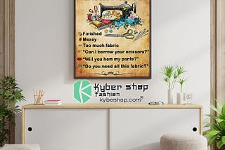 HOT Words you can’t use in my sewing room poster