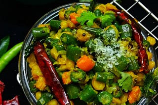 Beans Carrot with Chana dal poriyal