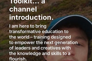 Welcome to my Wellness Training Toolkit… a channel introduction.