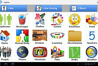 This is an image of the AAC Autism Communicator app available for android on Google Play store