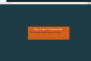 Centered Container with CSS Flexbox Layout Model