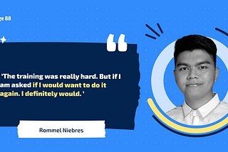 Rommel Niebres’ Village 88 Training Testimony