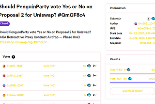 Penguin Party Votes No on Up2