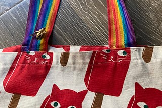 An Ode to My Canvas Catsicle Bag with Rainbow Handles