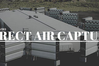 Who is Who in Direct Air Capture