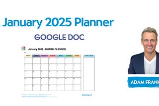 first week of the year + January 2025 planner