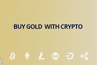 Buy gold with crypto