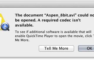 AVI unplayable in QuickTime