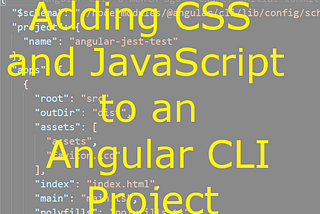 Adding CSS and JavaScript to an Angular CLI Project