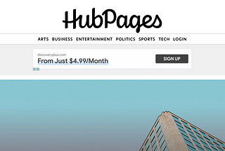 I’m Experimenting with HubPages