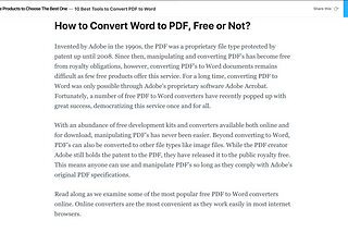 10 Best Tools to help you Convert PDF to Word