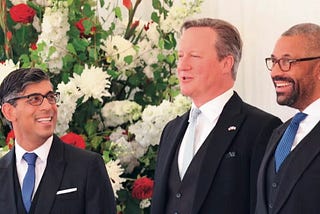 photo of Rishi Sunak, David Cameron and James Cleverly