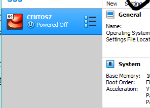 Installation CentOS 7 and Network setting on virtual box