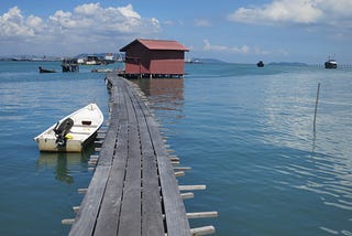 其實水上人家在檳城 Actually the Floating Village is in Penang