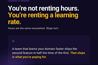 Learning at Devxhub, explained for founders
