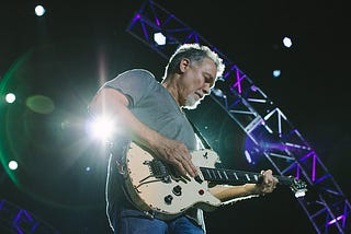 Eddie Van Halen performs onstage