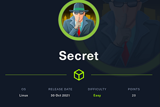 Secret — Hackthebox Write-up