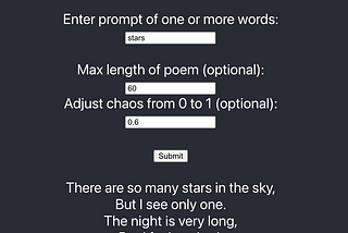 Trying out OpenAI Beta with Poetry Writing App
