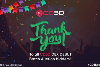 CD3D Sale ENDS + NEW Dodo Staking!