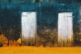 This image shows two doors leading to the same building. This will be referred to later in the article.