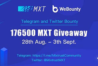 MixTrust Bounty Online! 176,500 MXT for 7 days| Happy Hunting :)
