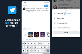 Designing an edit feature for Twitter