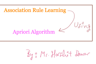 Association Rule Learning — Apriori Algorithm!