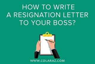 Resignation Letter, Employer & Employee, Career Change