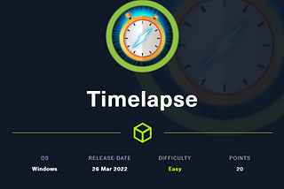 Hackthebox - Timelapse writeup
