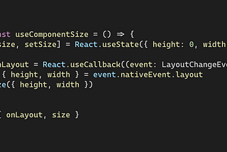 useComponentSize hook source code