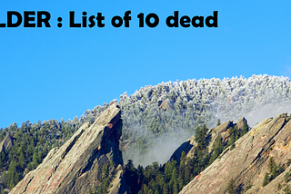 Death Lists: This time it's Boulder.