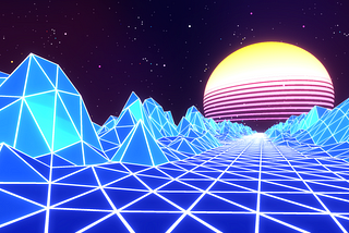 Synthwave Scene — My Coolest Three.js Project