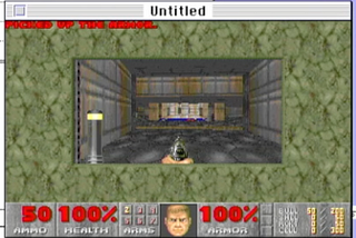 Doom being played in A/UX.