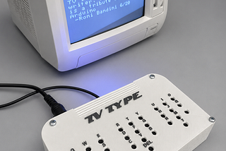 TV Type: máquina de escribir para TVs de tubo
