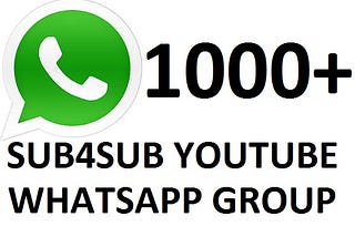 Best Youtube Sub4Sub Whatsapp Group Links