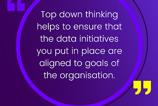 Applying top-down thinking to your data strategy