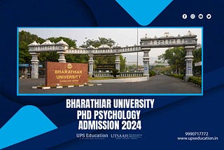 Bharathiar University PhD Psychology Admission 2024