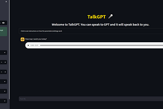 TalkGPT: Voice integration with ChatGPT