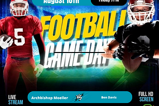 How To Watch | Ohio HIgh School Football Ben Davis Vs Archbishop Moeller 2023