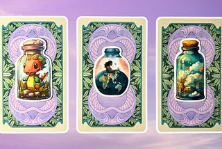 Three tarot pick a card piles: pile 1 — dragon, pile 2 — earth, and pile 3 — seaside