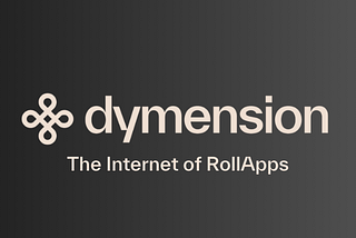 Dymension Mainnet is Live