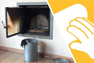 Das Kamin Fensterglas Chemiefrei mit Asche reinigen