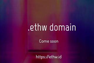 .ethw Domain coming soon