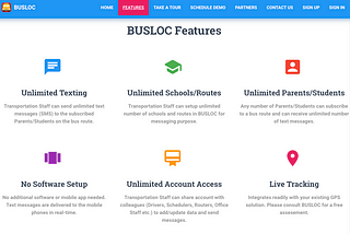 BUSLOC Launches Free Text Messages Service for Parents and Students