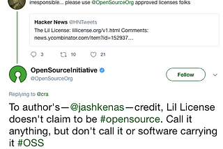 What does it mean a license be OSI-approved?