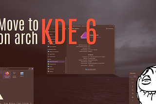 Get KDE plasma 6 on Arch