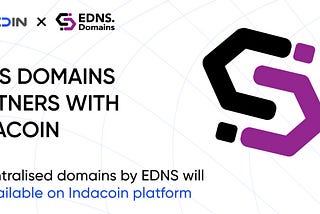 Indacoin & EDNS to accelerate users to the web3 space