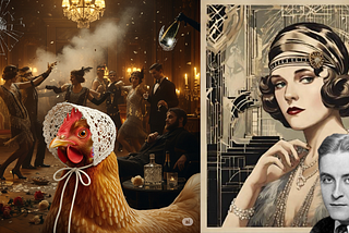 Hen in a Bonnet